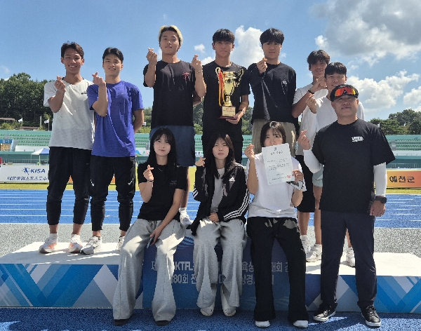 조선대 육상부, 전국대학대항육상경기대회 종합 2위 쾌거 대표이미지