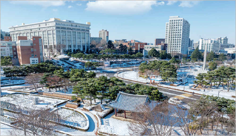 조선대학교 겨울 전경 대표이미지